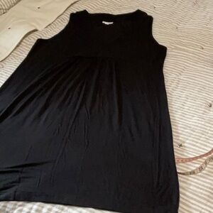 J Jill Black Sleeveless Summer Dress L